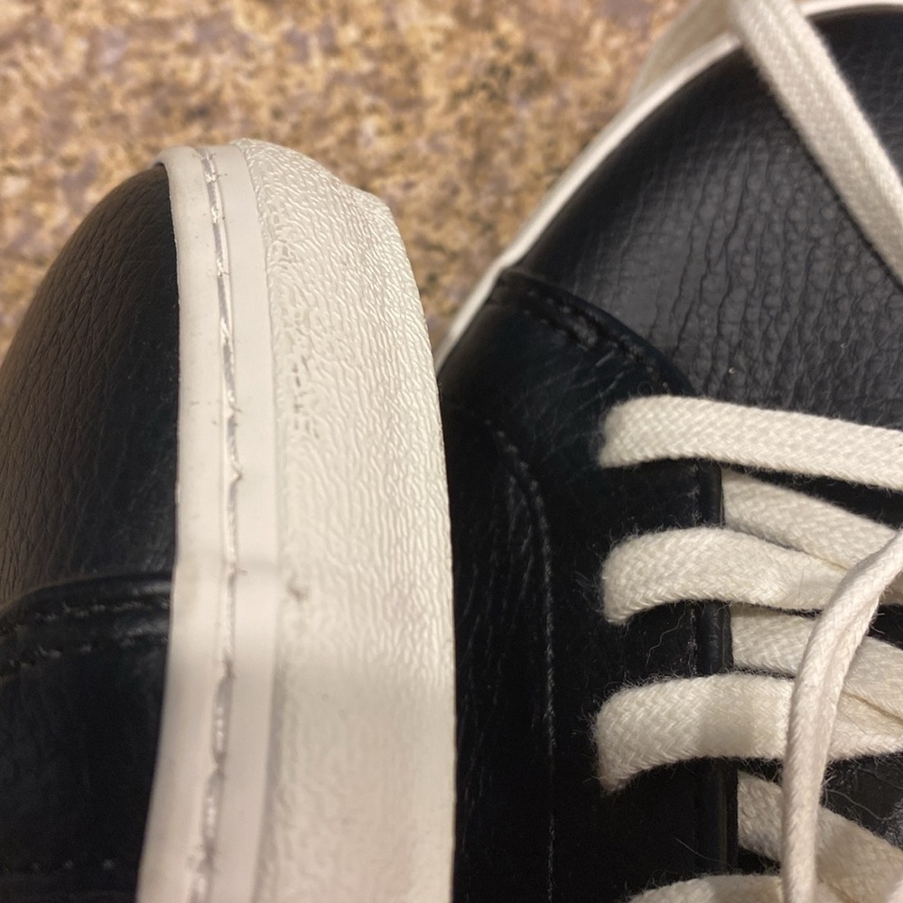 NWT Old Navy Black White Shoes Court Sneakers Memory Foam 9 26 260/83 - Picture 16 of 17
